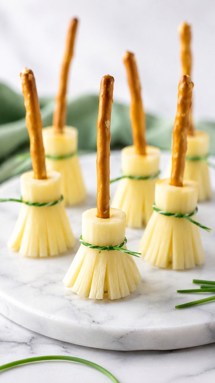 16+ EASY HALLOWEEN WITCH BROOM SNACKS FOR YOUR PARTY