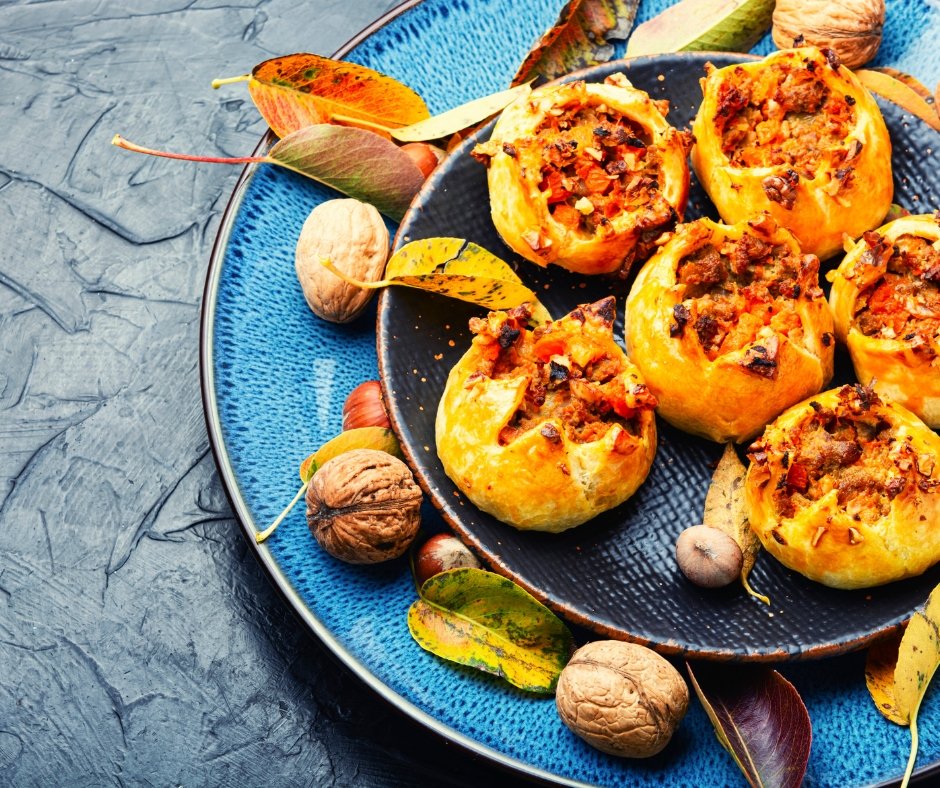 Autumn Buns Stuffed with Pumpkin u0026 Meat