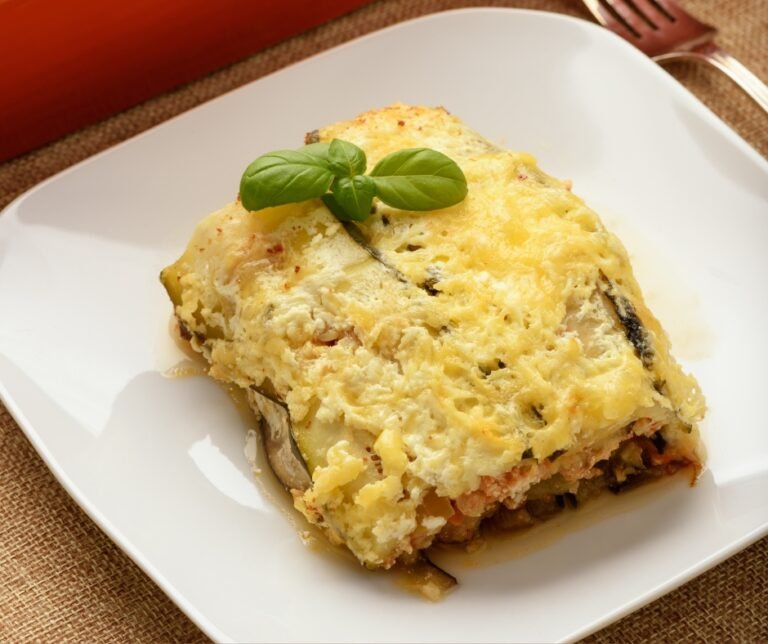Ground Chicken Casserole with Zucchini And Eggplant