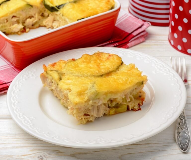 Chicken, Zucchini, and Cheese Casserole