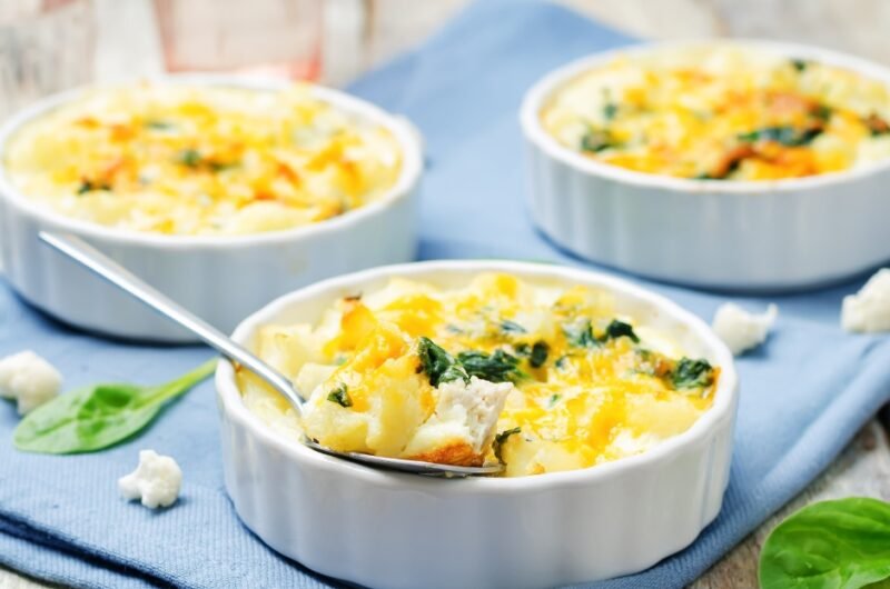 Chicken Spinach Cauliflower Casserole
