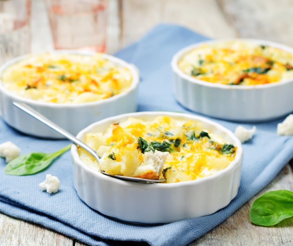 Chicken Spinach Cauliflower Casserole