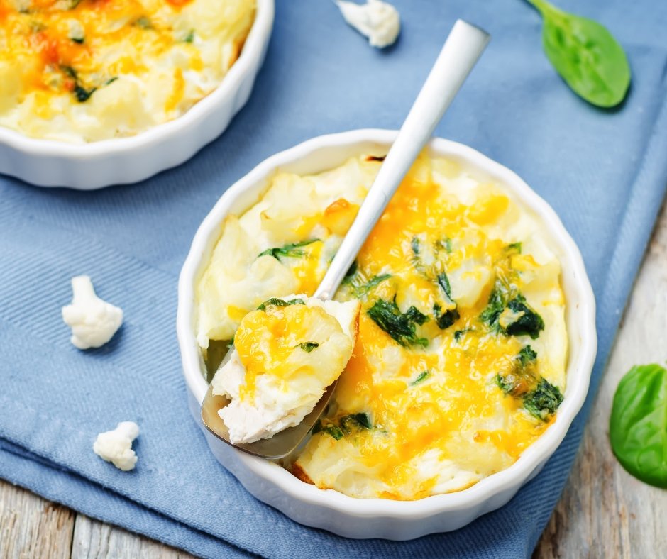 Chicken Spinach Cauliflower Casserole