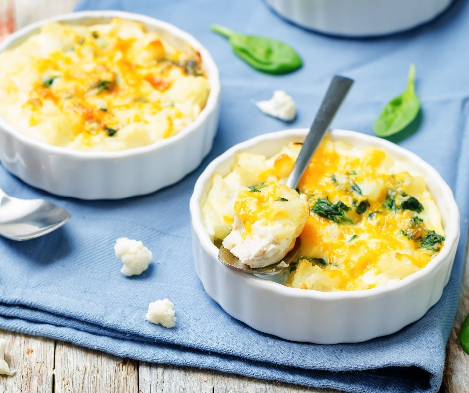 Chicken Spinach Cauliflower Casserole