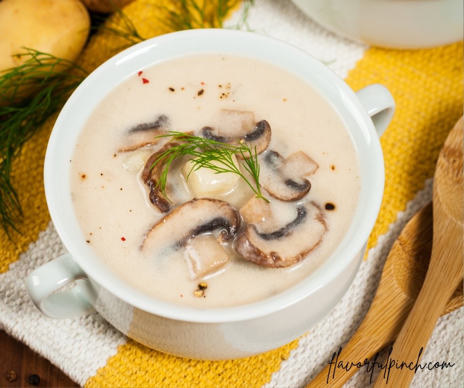 Cream of Mushroom Potato Soup