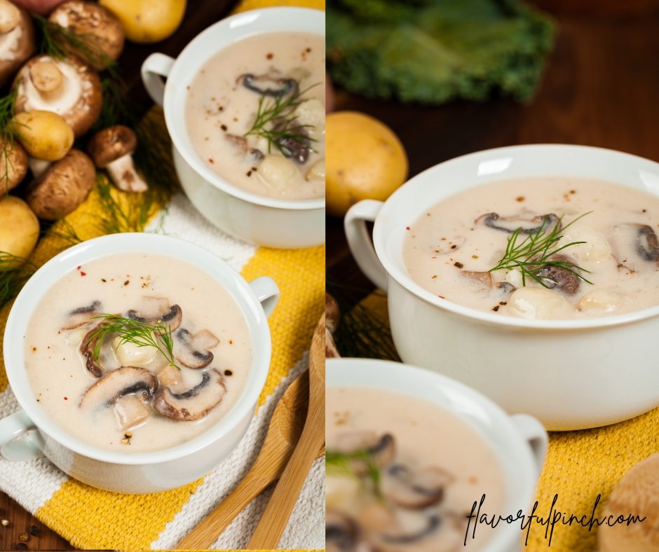 Cream of Mushroom Potato Soup