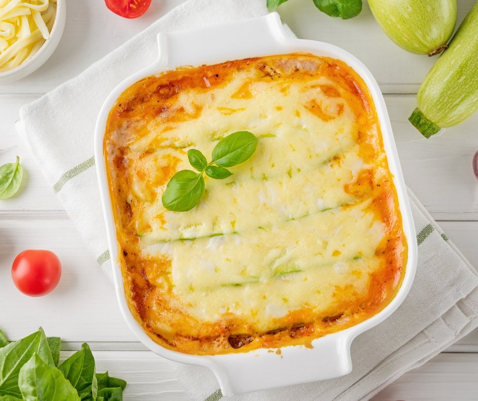 Delicious Zucchini Lasagna with Sauce Bolognese