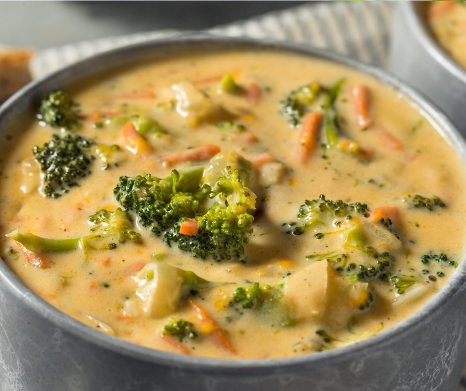Homemade Healthy Broccoli Cheddar Soup