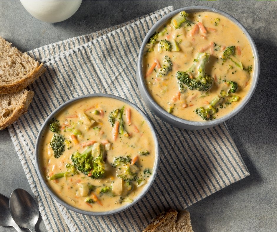 Homemade Healthy Broccoli Cheddar Soup