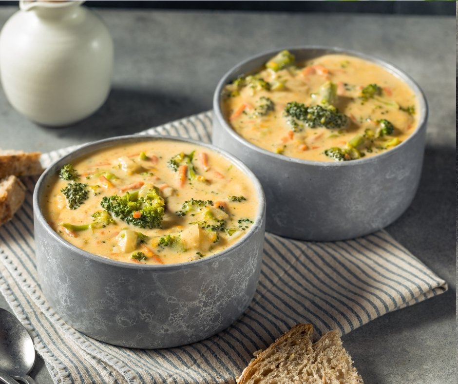 Homemade Healthy Broccoli Cheddar Soup