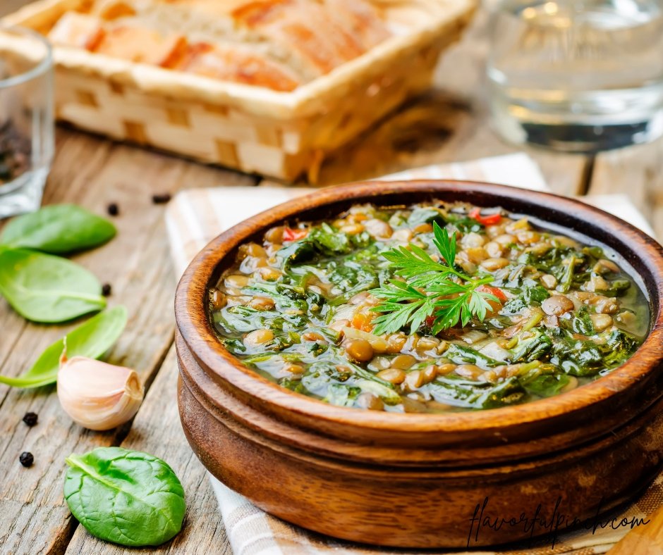 Lentil Spinach Soup