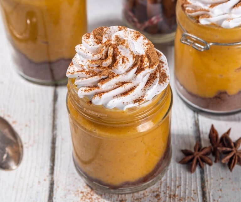 No Bake Pumpkin Pie Cheesecake Jars
