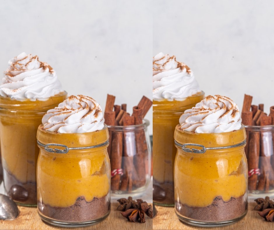 No Bake Pumpkin Pie Cheesecake Jars
