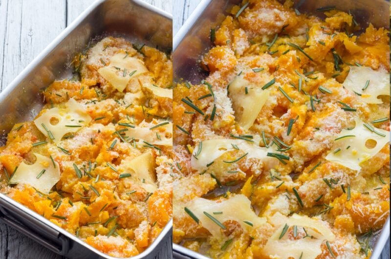 Pumpkin Baked with Cheese Casserole