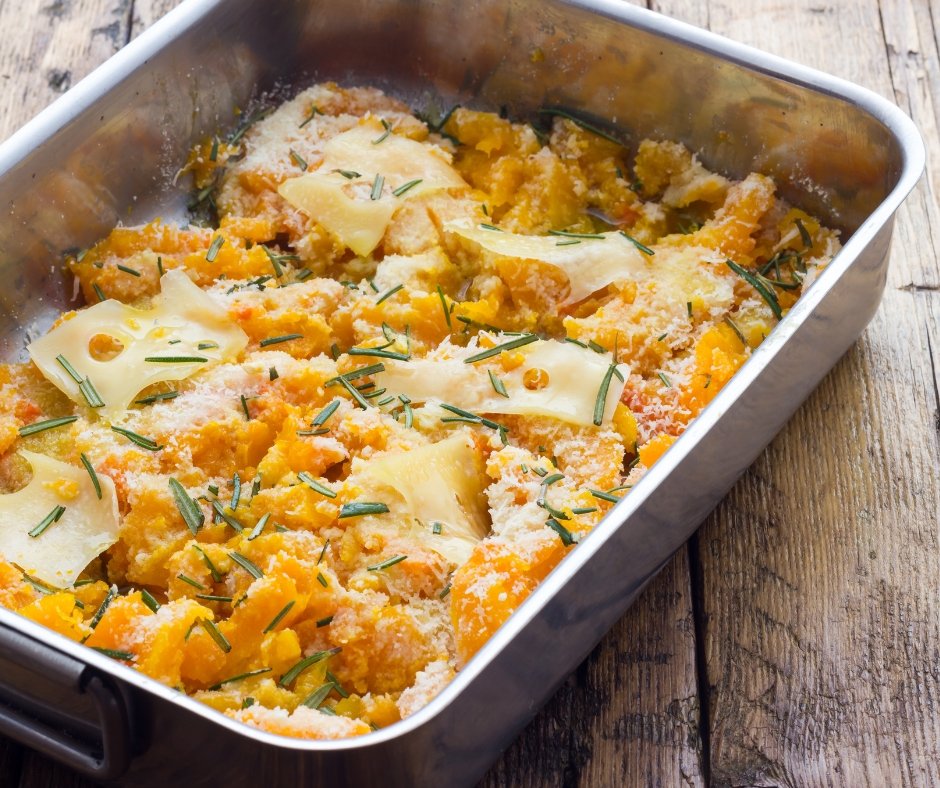 Pumpkin Baked with Cheese Casserole