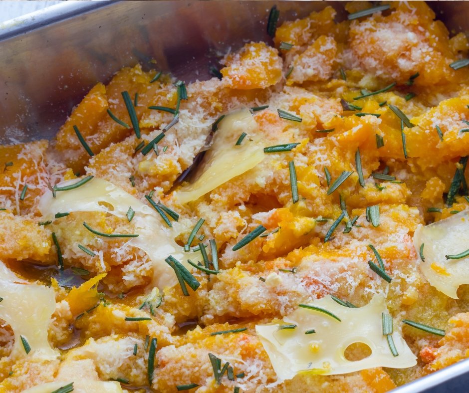 Pumpkin Baked with Cheese Casserole