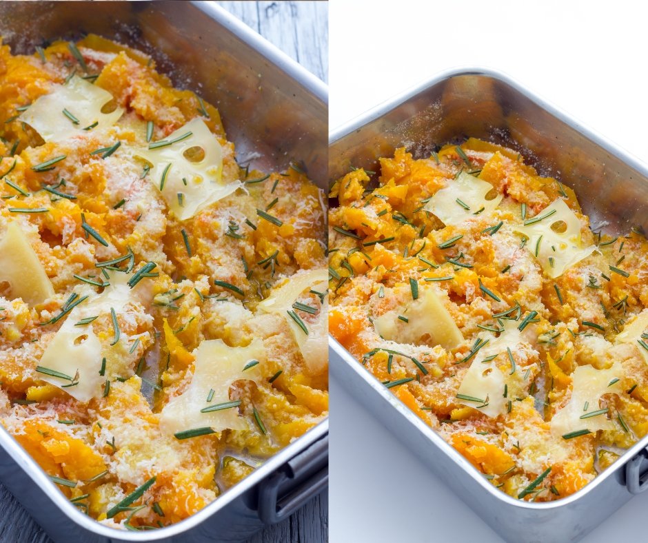 Pumpkin Baked with Cheese Casserole