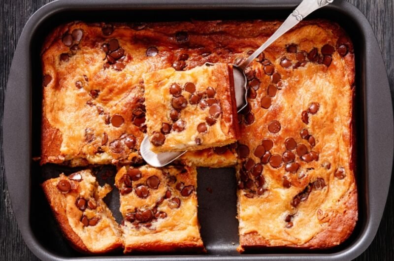 Pumpkin Chocolate Chip Sheet Cake