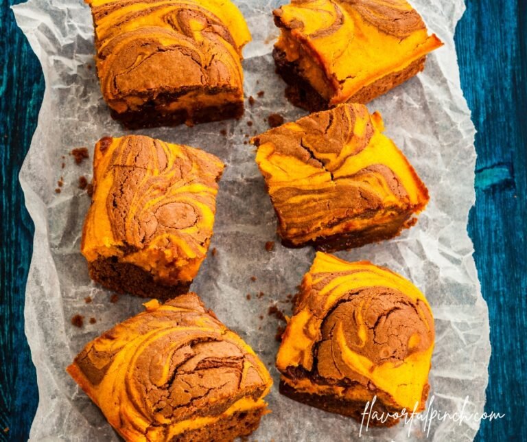 Pumpkin Chocolate Swirl Brownies