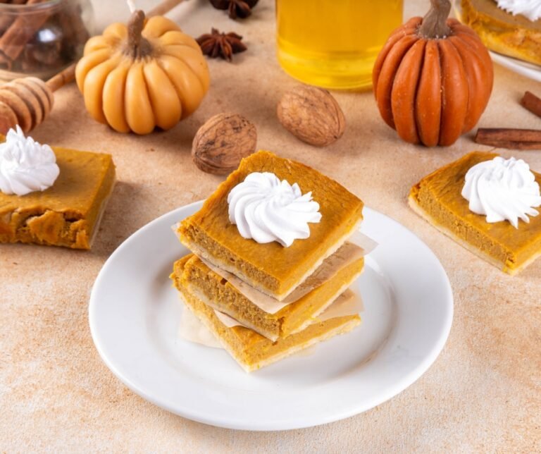 Pumpkin Pie Bars With Shortbread Crust