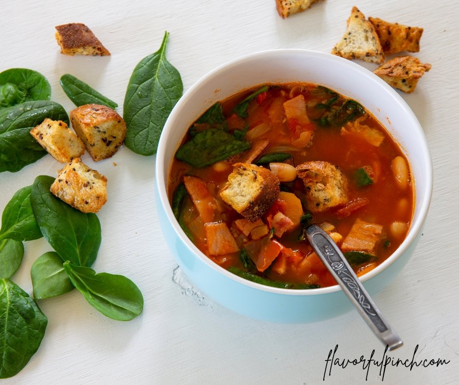 Ribollita (Tuscan Bean and Spinach Soup)