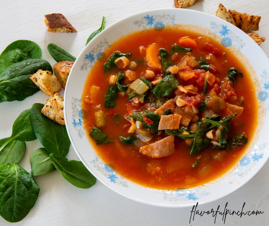 Ribollita (Tuscan Bean and Spinach Soup)