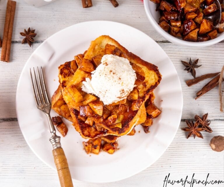 Sweet Breakfast Apple Pie French Toast