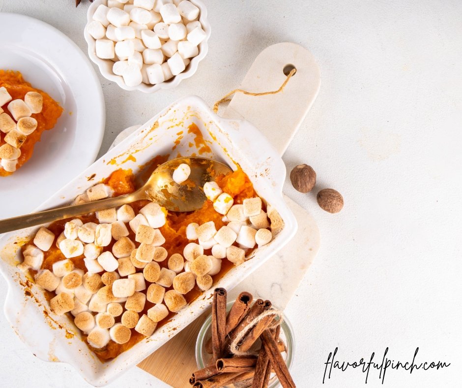 Pumpkin Casserole with Toasted Marshmallow