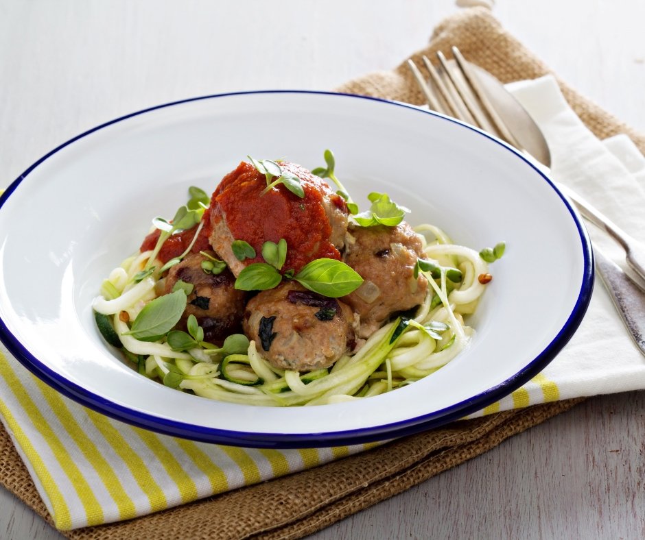 Turkey Meatballs with Zucchini Noodles