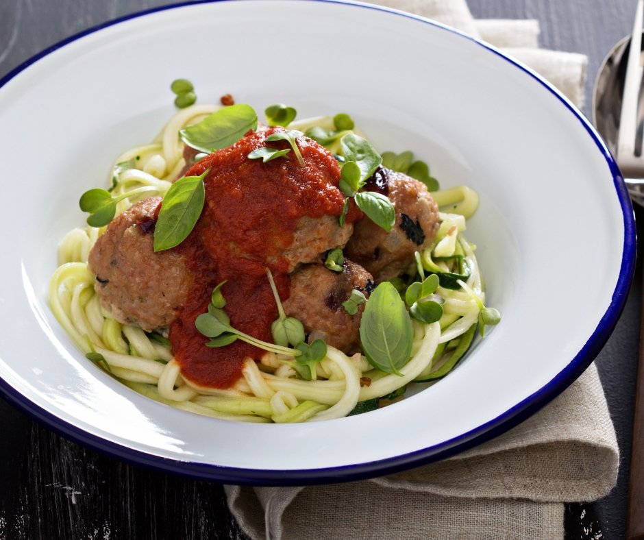 Turkey Meatballs with Zucchini Noodles