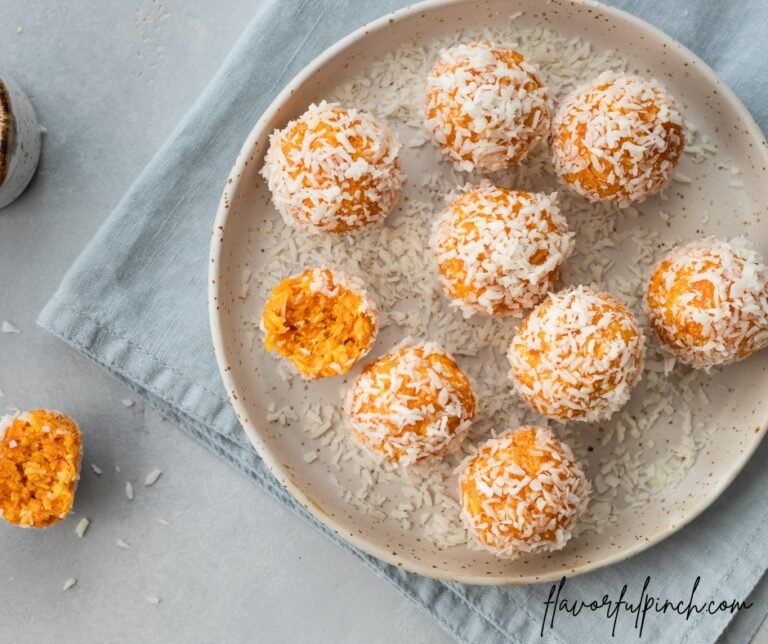 Vegan Apricot Coconut Bliss Balls
