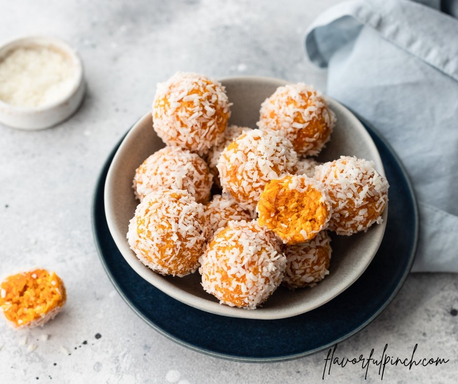 Vegan Apricot Coconut Bliss Balls