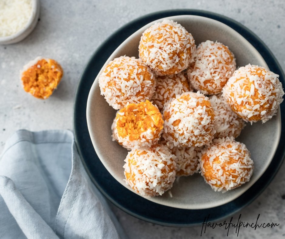 Vegan Apricot Coconut Bliss Balls