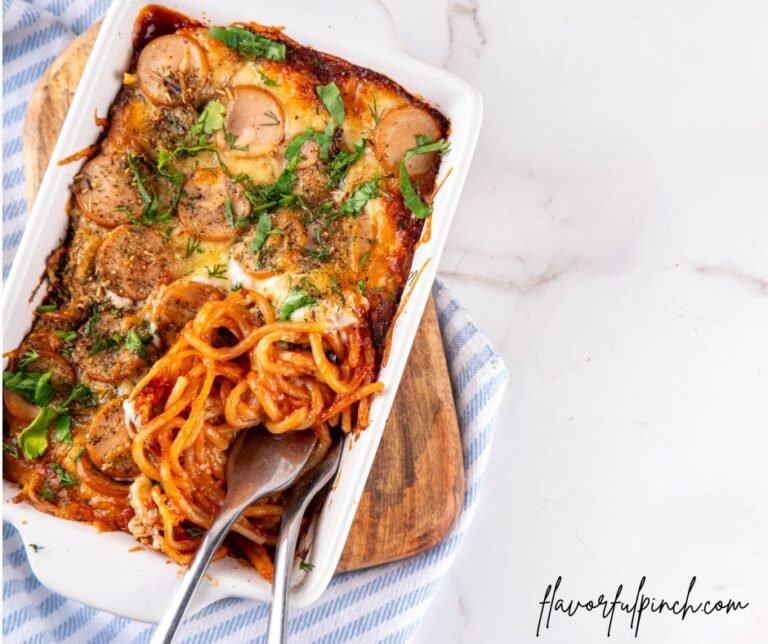 Viral Baked Spaghetti Pizza Styled Casserole