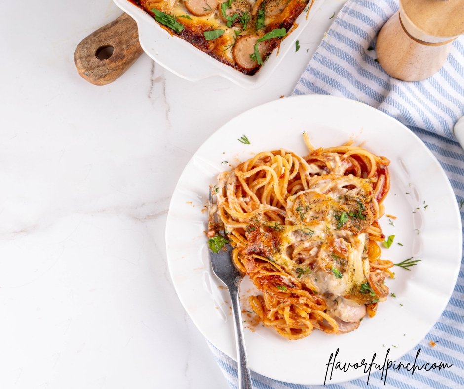 Viral Baked Spaghetti Pizza Styled Casserole