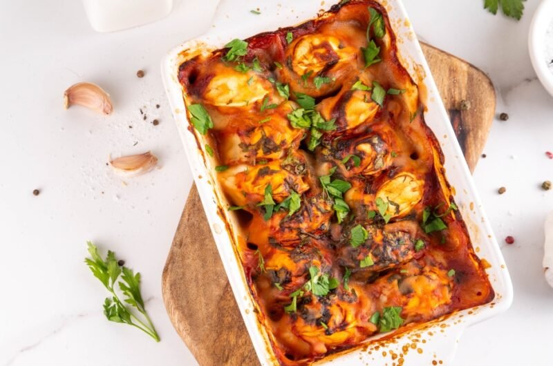 Viral Dump and Bake One Pan Dumpling Casserole