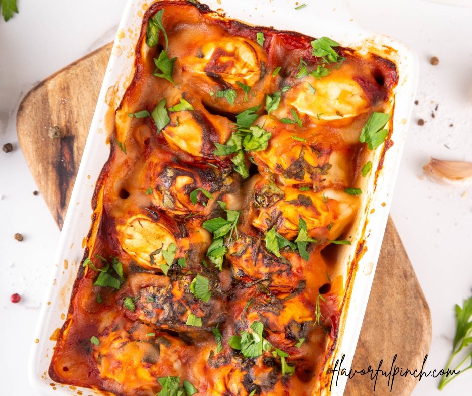 Viral Dump and Bake One Pan Dumpling Casserole