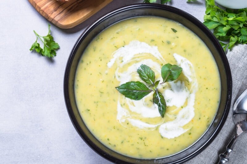 Zucchini Cream Soup Puree