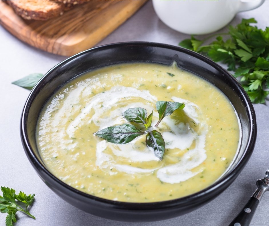 Zucchini Cream Soup Puree