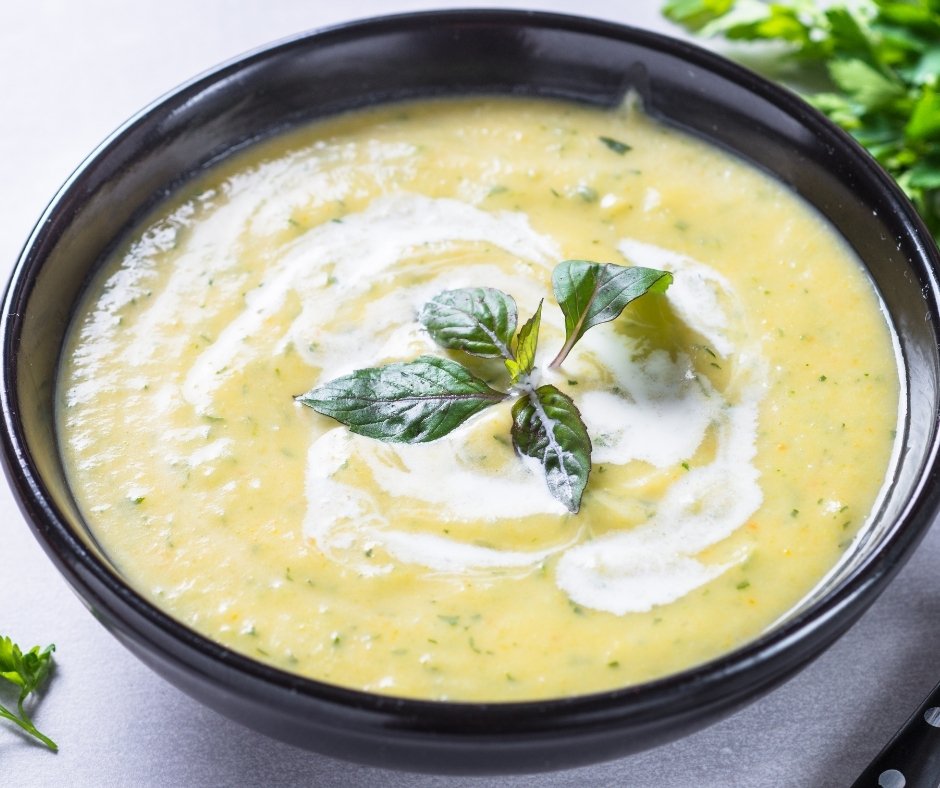 Zucchini Cream Soup Puree
