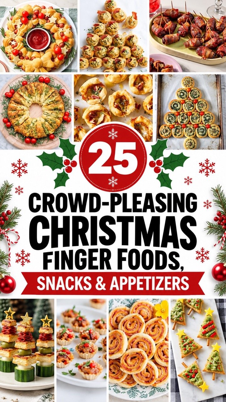 25 BEST CHRISTMAS PARTY SNACKS AND FINGER FOODS