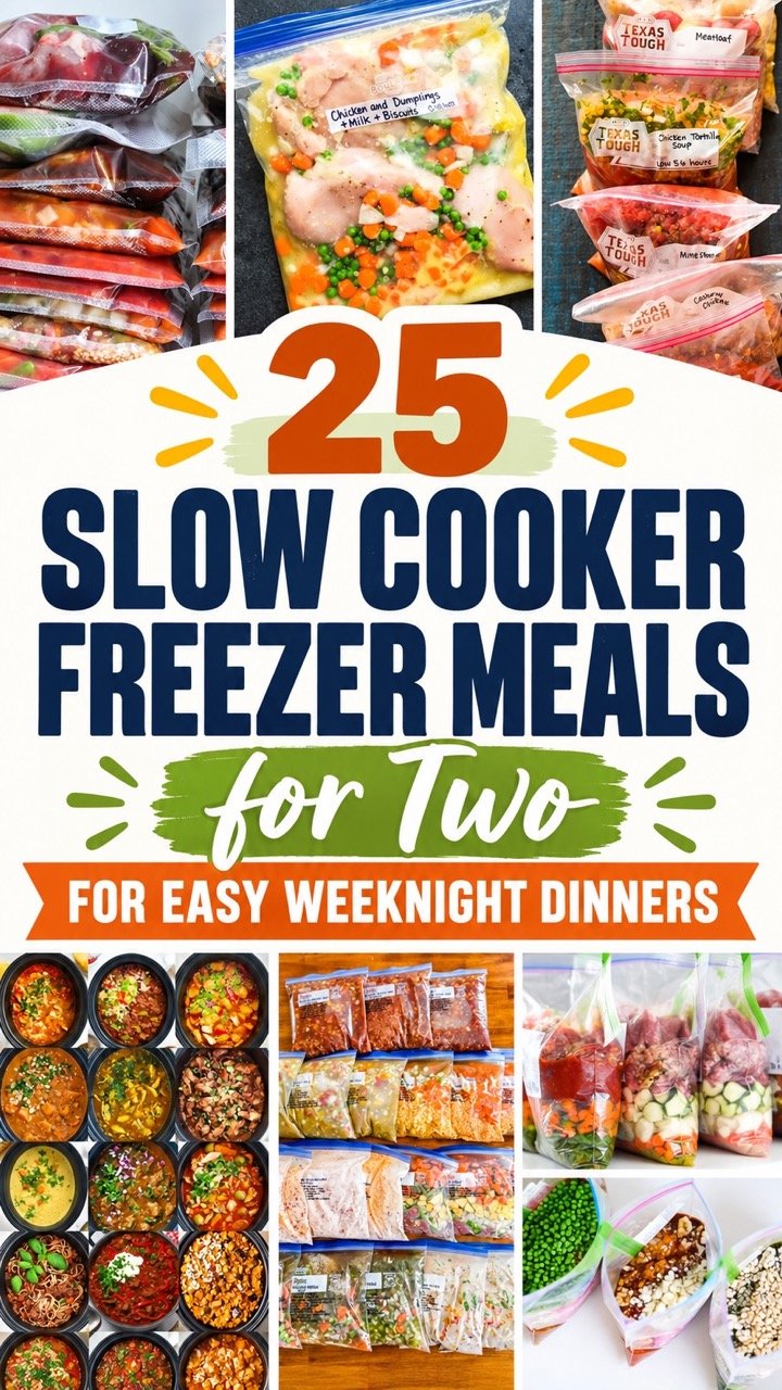25 INSANELY EASY SLOW COOKER FREEZER MEALS FOR BUSY WEEKNIGHTS