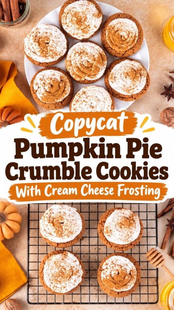 Pumpkin Pie Crumble Cookies