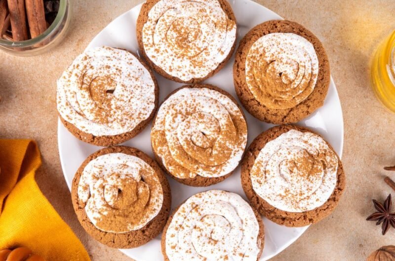 Pumpkin Pie Crumbl Cookies (Homemade Copycat Recipe)
