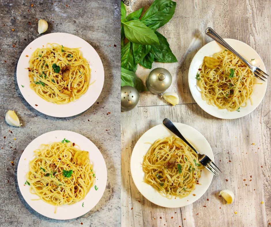 Spaghetti with Olive Oil and Garlic Sauce : Pasta Aglio E Olio5