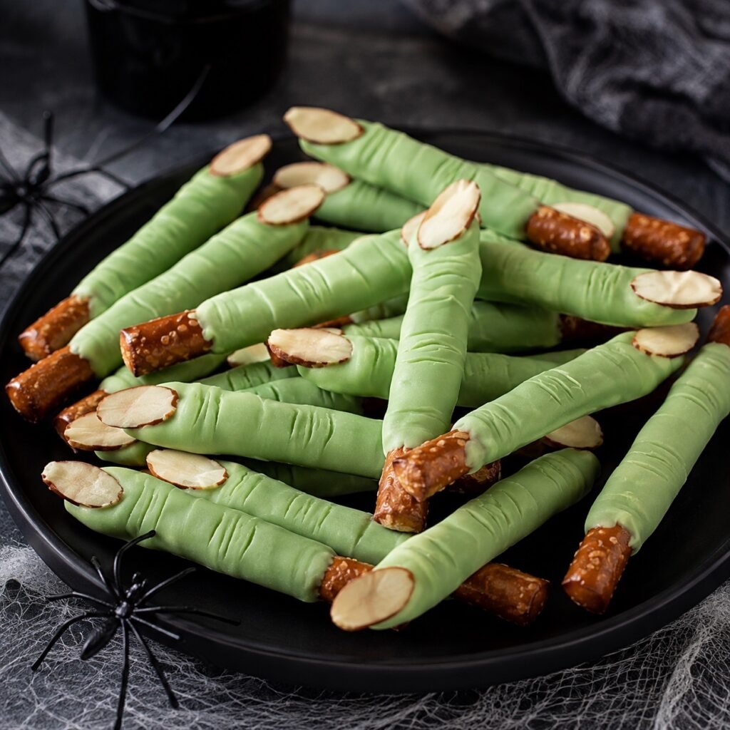 Witch Finger Pretzel Rods