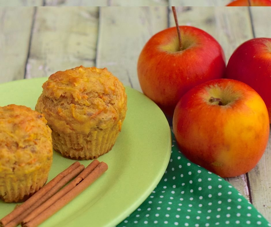 Apple Cinnamon Muffins with Cottage Cheese