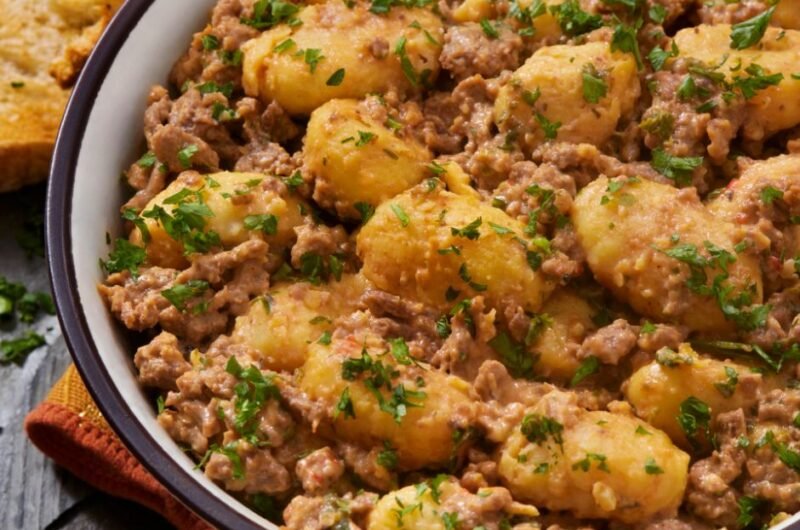 Creamy Cheeseburger Gnocchi