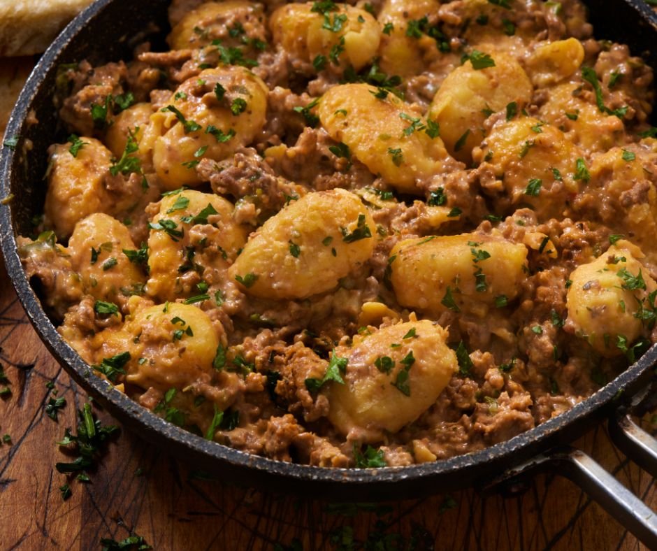 Creamy Cheeseburger Gnocchi