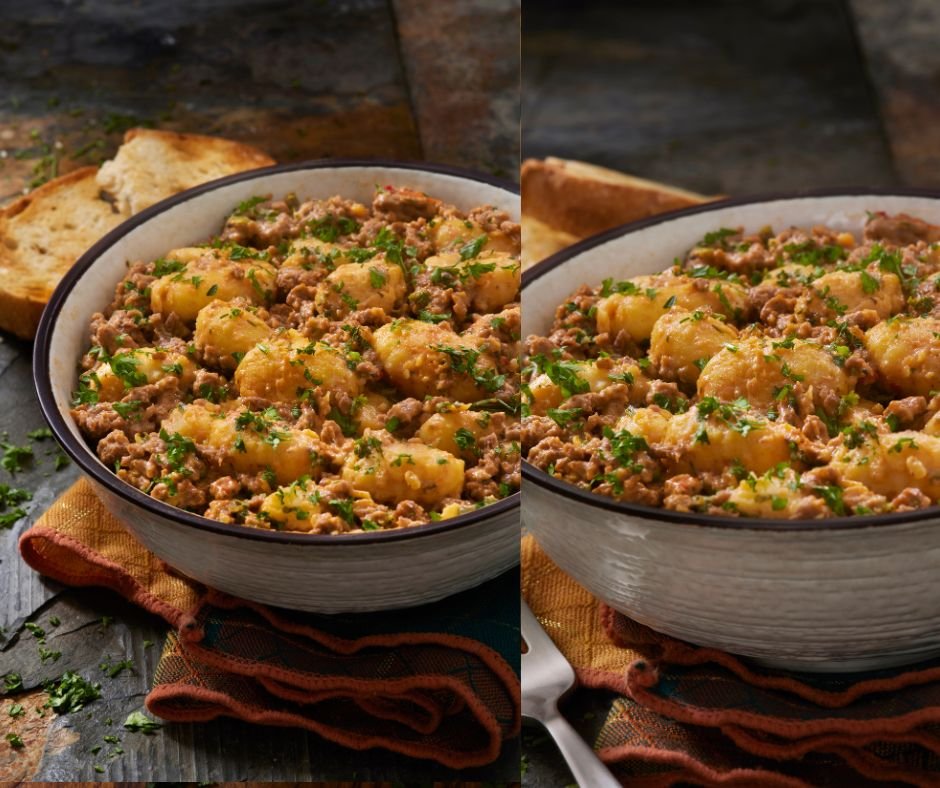 Creamy Cheeseburger Gnocchi